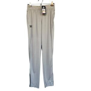 Under Armour Pants Mens Small HeatGear Athletic Training Loose Fit Zipper Gym